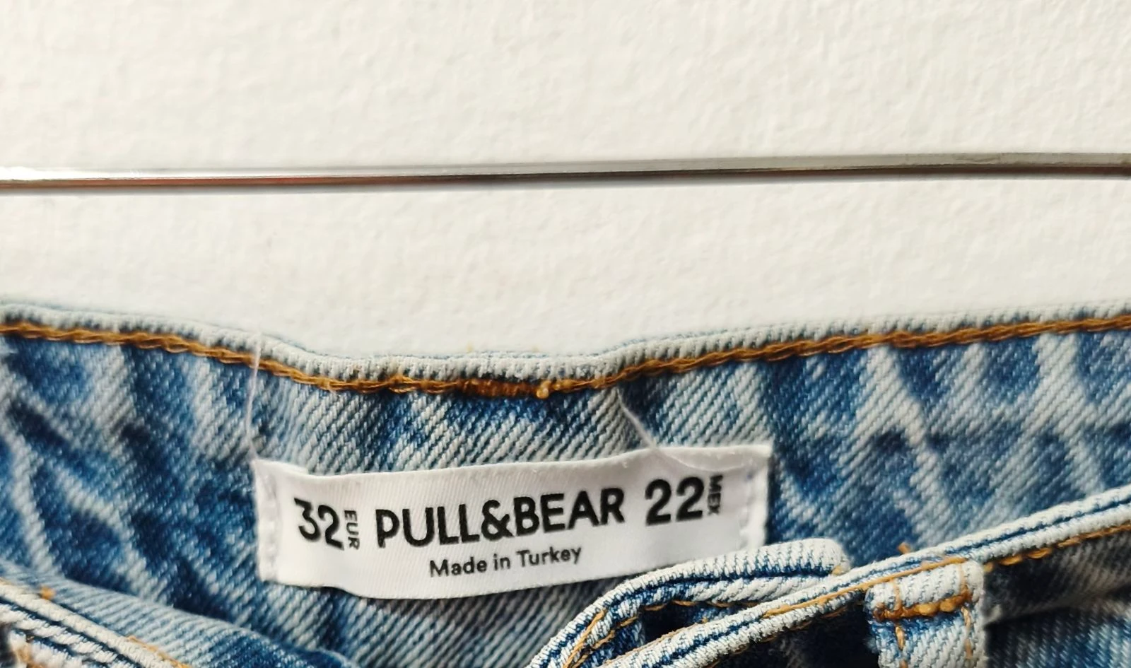 Short vaquero cintura alta azul Pull&Bear mujer Talla 32 – photo 4